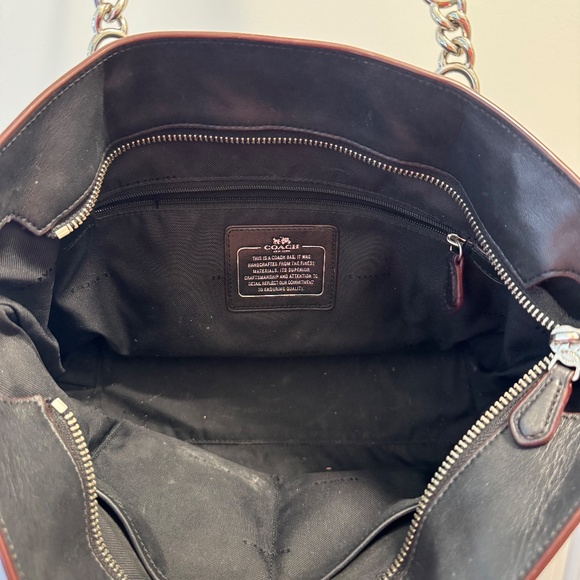 Coach Signature Mini Kelsey grey/black Tote - Picture 4 of 6